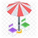 Deckchairs Folding Chairs Beach Chairs Icon