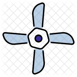 Deckenventilator  Symbol