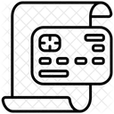 Extrato Documento Cartao De Credito Ícone