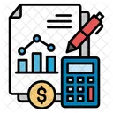 Relatorio Financeiro Demonstracao Financeira Contabilidade Ícone