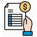 Financas Negocios Documento Ícone