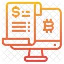 Declaración de bitcoin  Icono