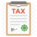 Fiscalite Document Financier Icône