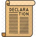 Declaration Letter  Icon