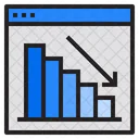Decline Report Chart Icon
