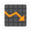 Decline Crash Downward Icon