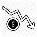 Decline Arrow Down  Icon