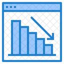 Disminucion Informe Grafico Icono