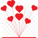 Decor with heart  Icon