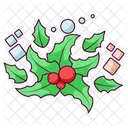 Decoracao De Parede Folhas Natal Icon