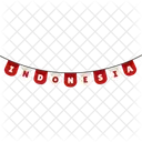 Indonesia Banderines Bandera Icono