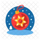 Decoración de bolas de navidad  Icono