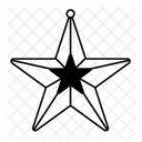 Decoración de estrellas de navidad  Icono