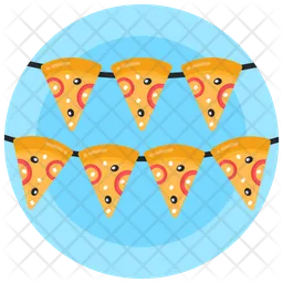 Decoración de pizza  Icono