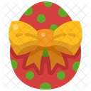 Decorate Egg Painting Bow Tie Icon