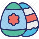 Decorated Eggs Easter Eggs Icon