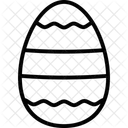 Decorated Egg Decoration Dotted Lines Icon