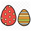 Easter Eggs Decorated Eggs Christmas Eggs Icon