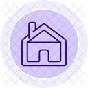 Decorated Home Line Icon Icon