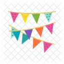 Decoration Flags Bunting Icon