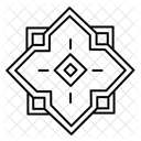 Flower Pattern Thai Icon