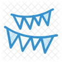 Decorations Bunting Flags Icon