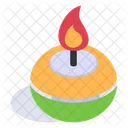 Decorative Candle Festive Icon