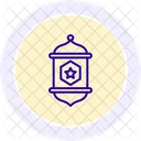 Decorative Fanous Line Icon Icon