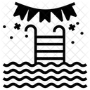 Decorative Pool Party Poolside Outdoor Pool Icon