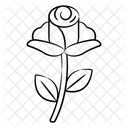 Rose Rosebud Flower Icon