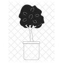 Decorative tree in pot  Icône