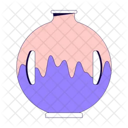 Decorative vase for flowers  Icon