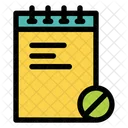 Linear Color Note Task Icon