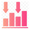 Decrease Bars Chart Analytics Icon