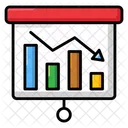 Decrease Chart Prediction Model Statistical Data Icon