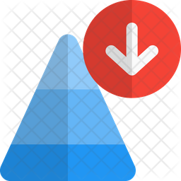 Increase Chart Icon - Download in Gradient Style