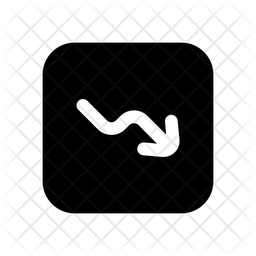 Trend chart Icon - Download in Glyph Style