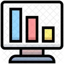 Decrease Graph Online Analysis Monitor Icon