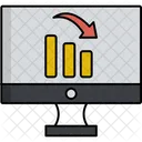 Decrease Graph  Icon