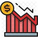 Decrease graph  Icon