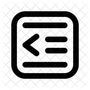 Decrease indent  Icon