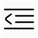 Decrease indent  Icon