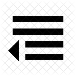 Decrease Indentation  Icon