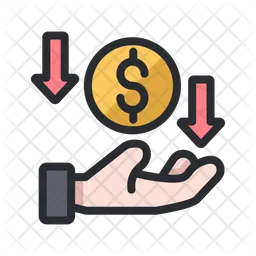 Decrease Money  Icon