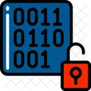 Decrypt Data Binary Numbers Icon