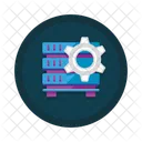 Dedizierter Server Server Datenbank Icon