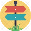 Fingerpost Direcoes Sinalizacao Icono