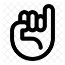 Dedo Menique Mano Gesto Icono