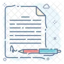 Commitment Contract Agreement Icon