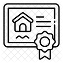 Deed Real Estate Certificate Icon